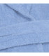 detail peignoir coton bleu