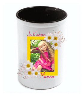pot crayons personnalisé pour maman