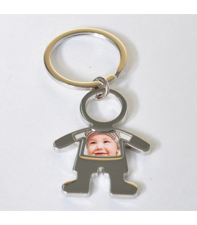 porte cle alu petit garçon avec personnalisation