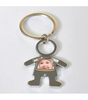 porte cle alu petit garçon avec personnalisation