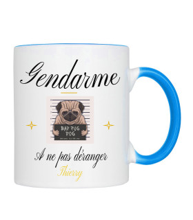mug personnalisé pour gendarme