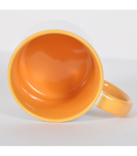mug orange photographe