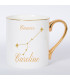 Mug Horoscope Premium – Tasse Astrologique Élégante avec Anse Dorée Courbée