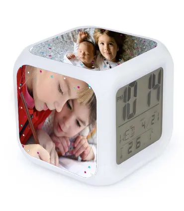 reveil digital cube personnalise