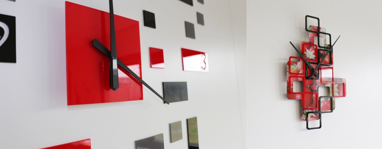 Horloge, miroir et décoration personnalisée. Personnalisation de qualité.
