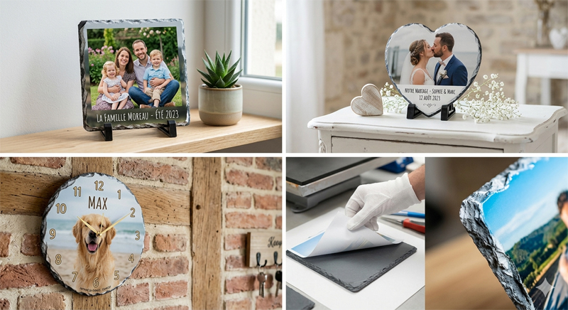 ardoises personnalisées photo