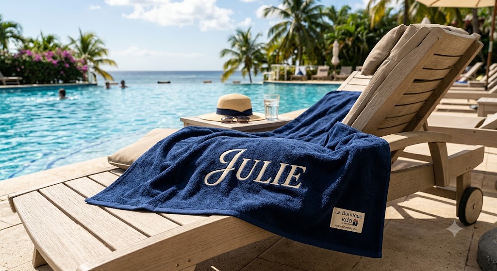 serviette de bain personnalisée