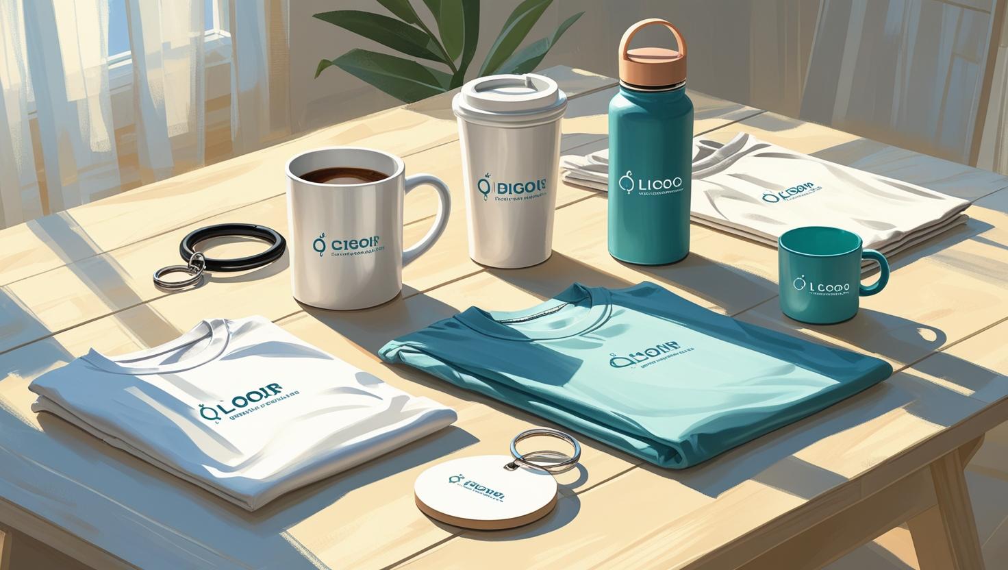 goodies imprimés avec un logo