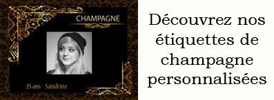 etiquettes personnalisées champagne