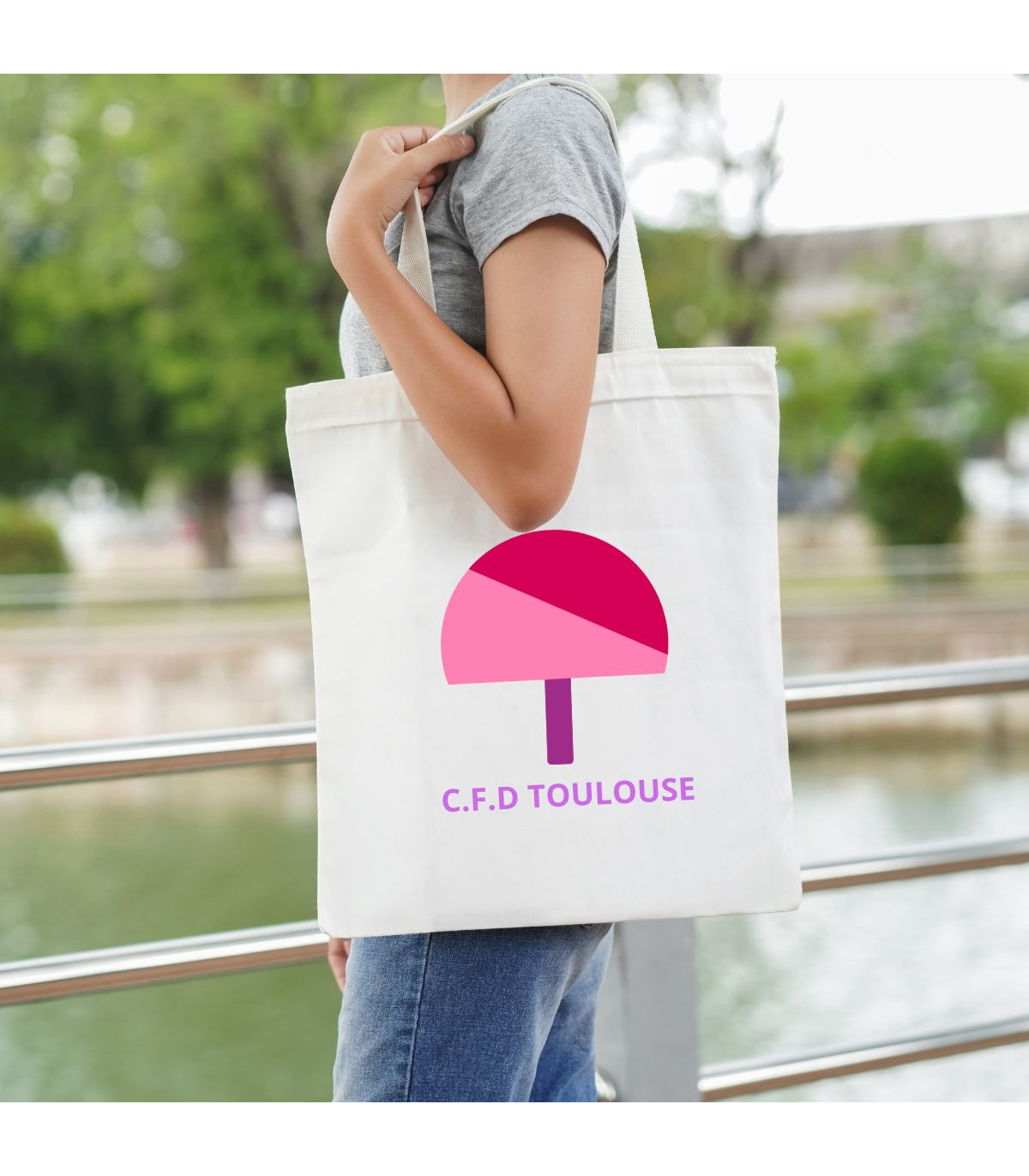 Cabas personnalisé pour l'entreprise, communication visuelle