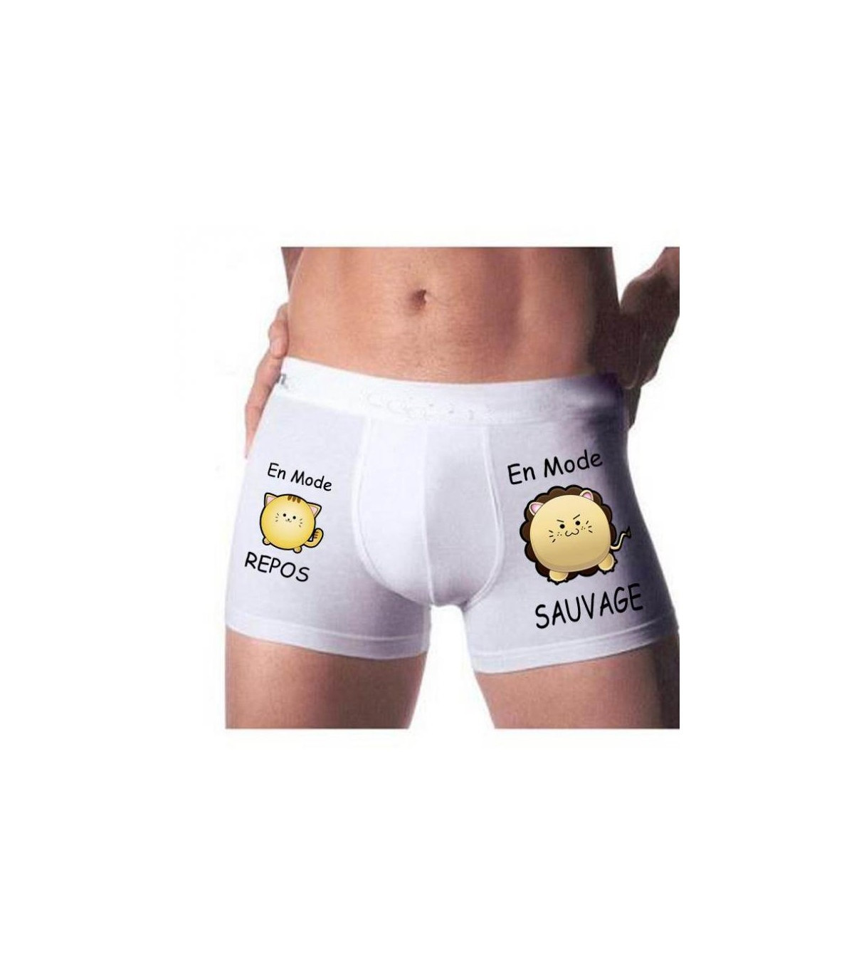 Boxer homme mode sauvage Un sous vetement homme plein d hu