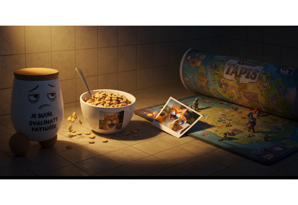 La Nuit où le Mug Fatigué, le Bol-Chat et le Tapis Poudlard ont Semé la Pagaille (Histoire Vraie ou Presque)