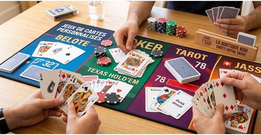 Règles des Jeux de Cartes et de Tapis : Belote, Poker, Tarot, Magie et Jass